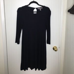 Navy Blue 3/4 Sleeve Dress